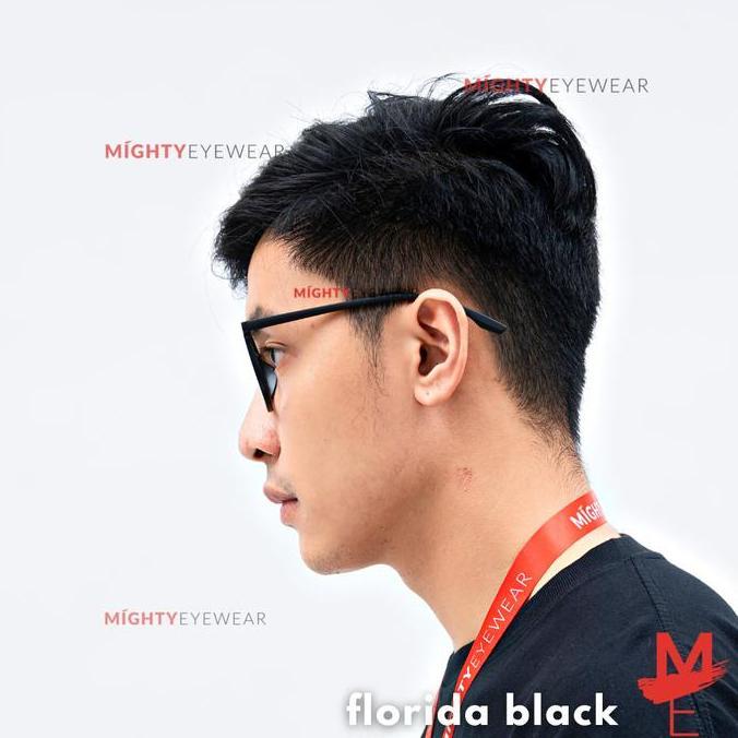 KACAMATA PHOTOCHROMIC ANTIRADIASI - Florida Black Pria kotak gaya