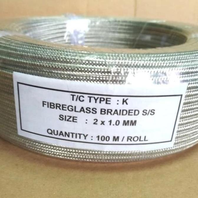 kabel type k / thermocouple K Size 2 x 1 mm. screen
