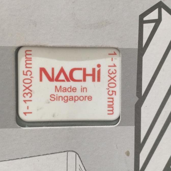 mata bor besi set 1 - 13 mm x 0,5 mm merk Nachi