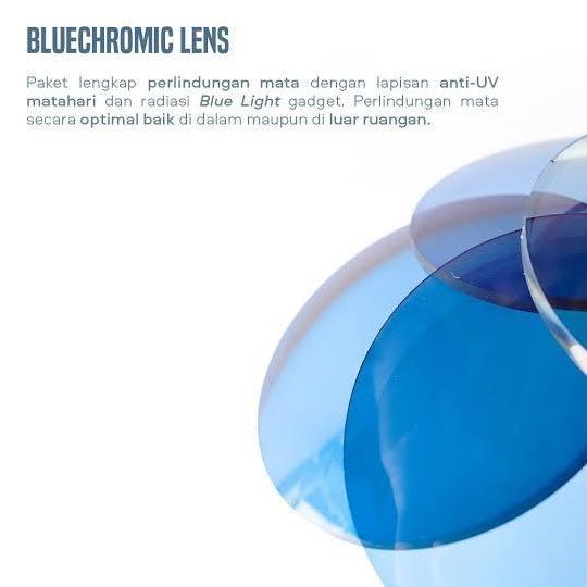 Lensa kacamata BLUECROMIC