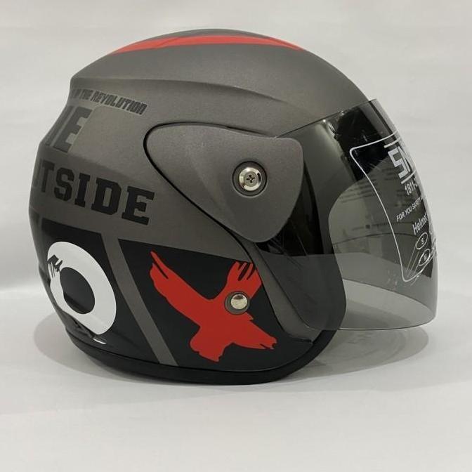 Helm Half Face Dewasa Evolution Seperti GM Original Pria Wanita SNI