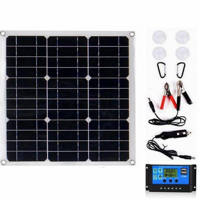 100W SOLAR PANEL PANEL SURYA PEMBANGKIT LISTRIK TENAGA SURYA 60W SOLAR PANEL PANEL SOLAR PANEL SURYA