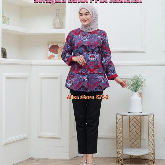 Baju Seragam Ppdi Nasional Lapis Furing Kemeja Ppdi Tunik Wanita