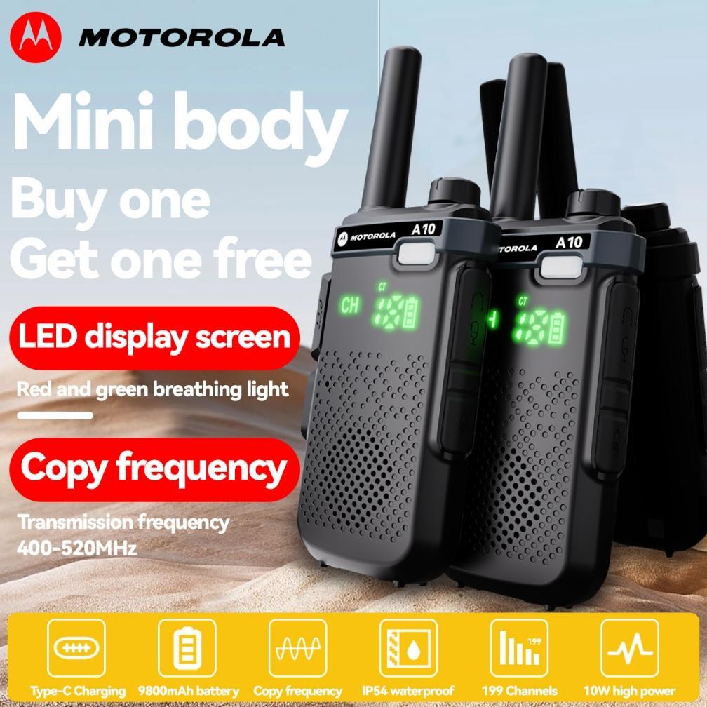 HT Motorola A10 /MOTOROLA Handy Talky Radio HT/ 10Watt IP54 9800MaH Antena Radio HT TWO WAY Radio HT