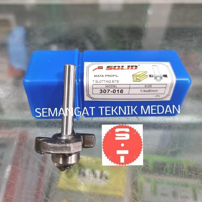 307-016 MATA PROFIL TRIMMER ROUTER SLOTTING SLOTING T TYPE 6mm SOLID