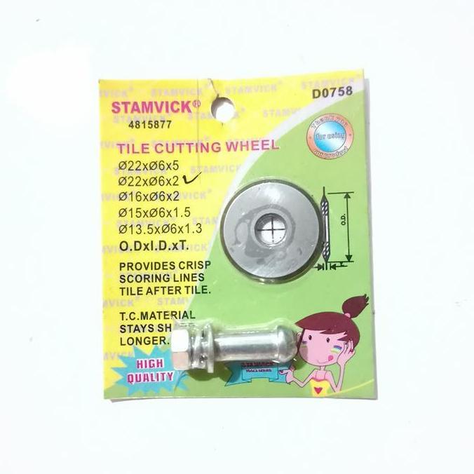 Mata pisau potong keramik-granit dorong stamvick