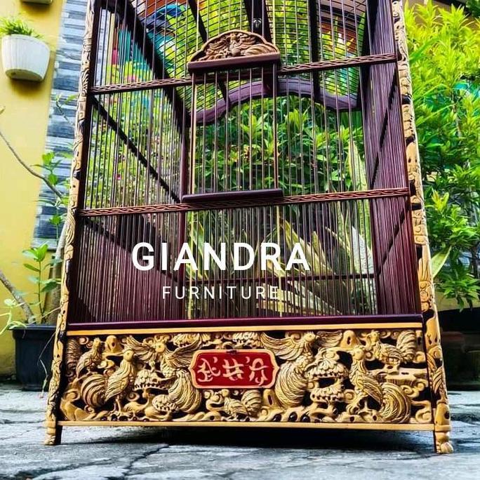 sangkar burung kenari ukir,sangkar burung ukir kayu jati,sangkar kacer