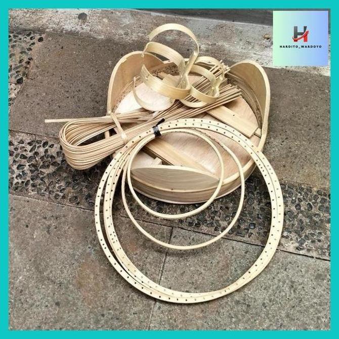 Hard_ Sangkar Cungkok Pleci Bulat(D24) Ambrukan Siap Di Rakit Full Bambu _