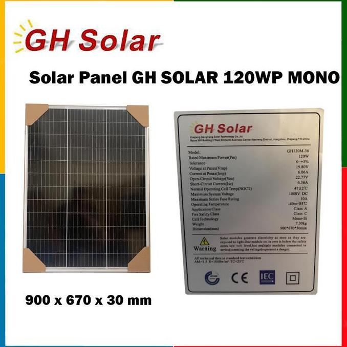 Solar panel surya Mono 120wp Maysun