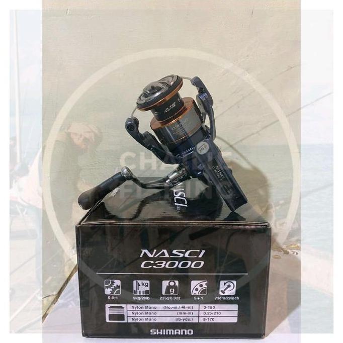 Reel Shimano NASCI 2025 500 s/d 3000 Reel Spining Shimano