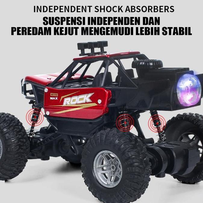 Mobil Remote Kontrol Spray Offroad Alloy Climbing Car RC Rock Crawler Anak Ban