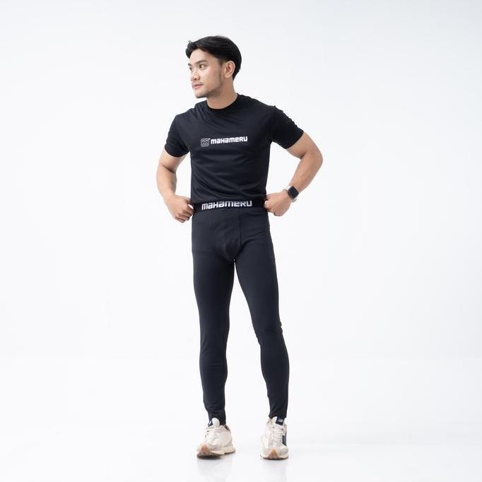 Mahameru Celana Panjang Olahraga Base Layer Pria Wanita Dry Fit Compression Pants Outdoor Sport