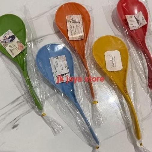 souvenir pernikahan isi 100 pcs centong pelangi kemasan plastik souvenir centong nasi