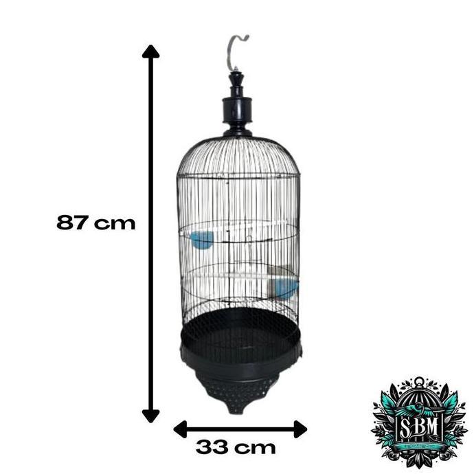 SANGKAR BURUNG LOVEBIRD MOTIF BINTANG MODEL BATMAN WARNA PUTIH | SANGKAR BESI BURUNG LOVEBIRD PARKIT