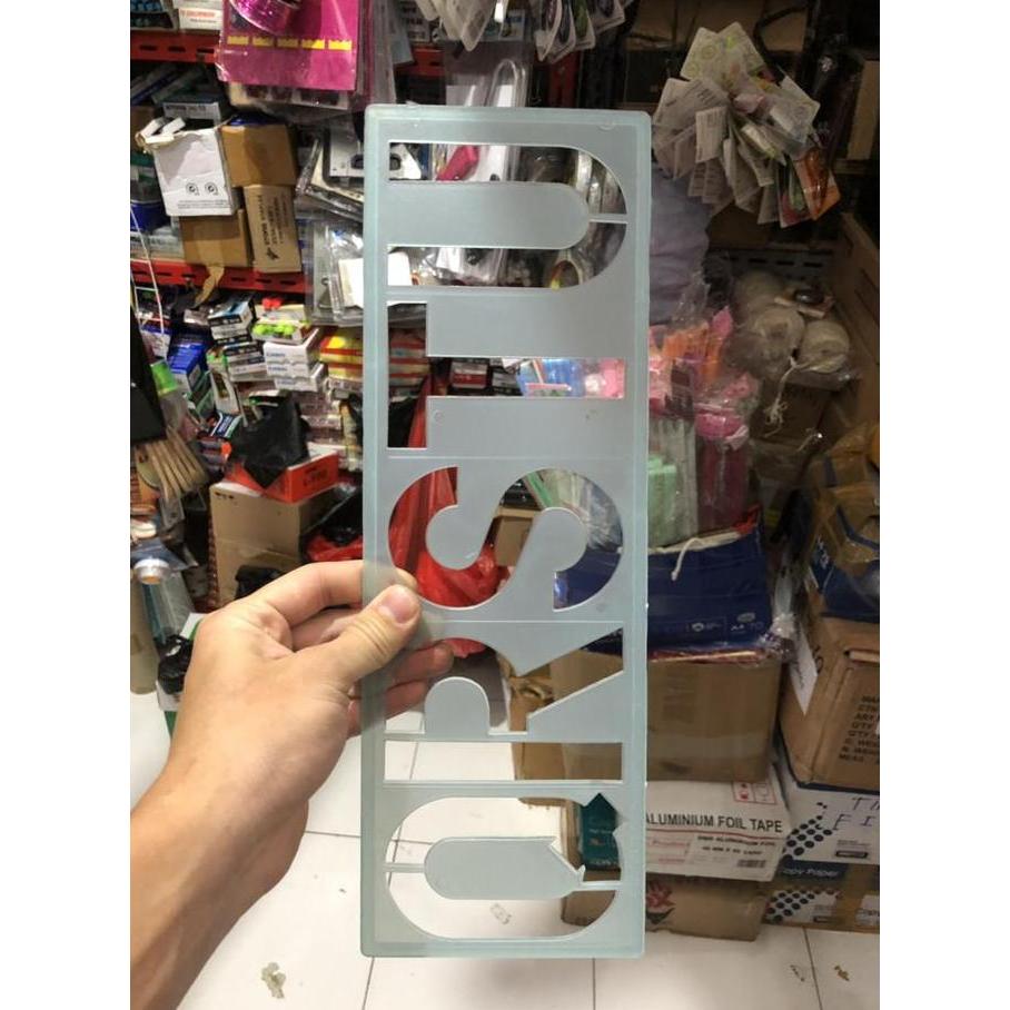 Mal huruf jumbo 10 cm per huruf GOL