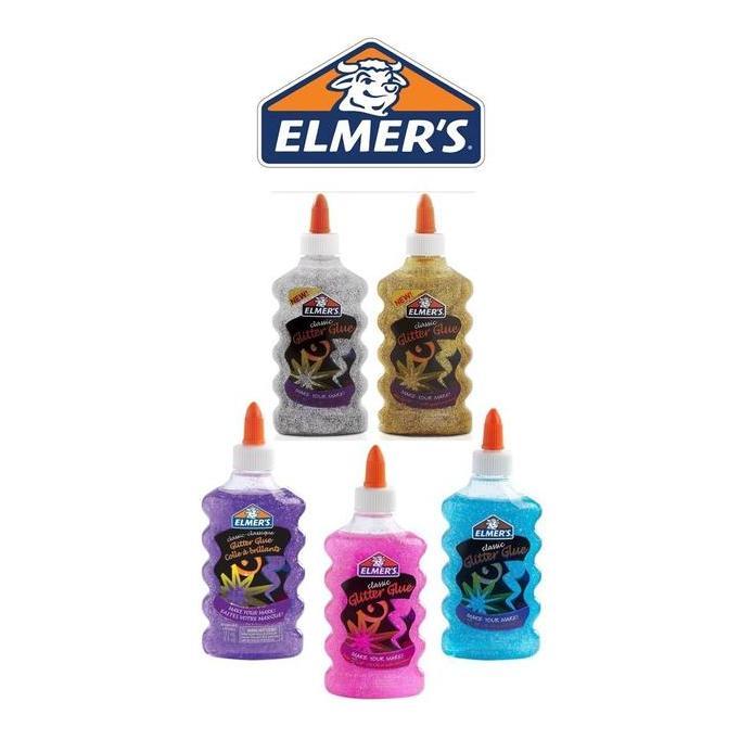 Elmers liquid washable glitter glue for making slime 177ml