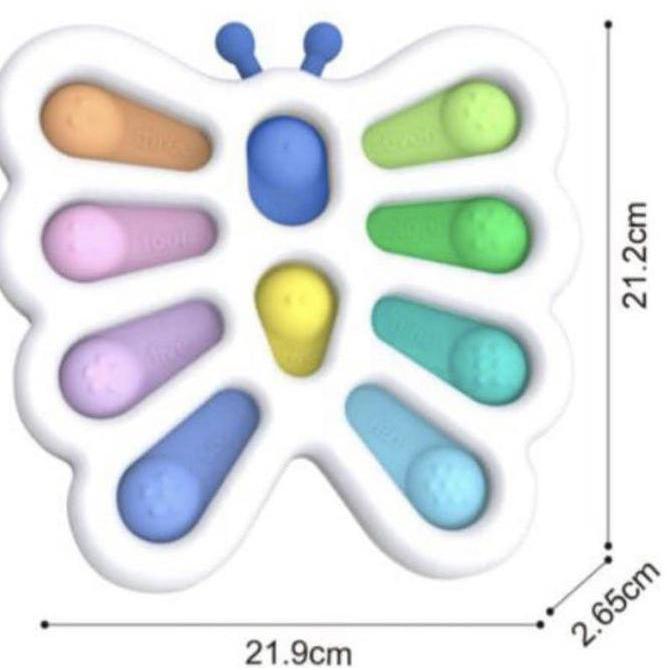 Simple Dimple Big Butterfly Simpel Dimpel Jumbo Kupu Pop It Fidget Toy