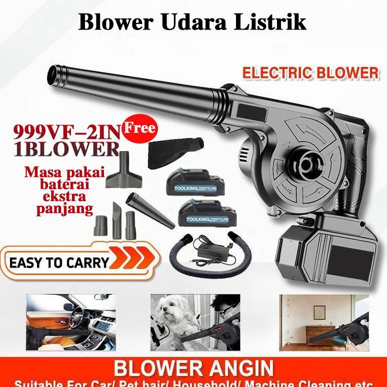 Mesin Blower angin 999VF 2 IN 1/blower angin/blower portable/blower baterai/blower cordless/blower