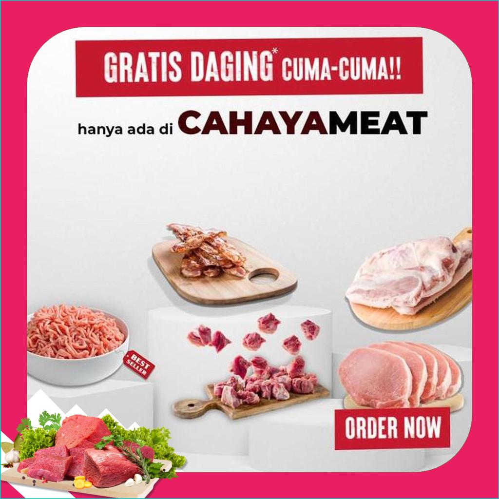 Iga Babi/Bakut Tulang Muda Potong Kotak Gosend