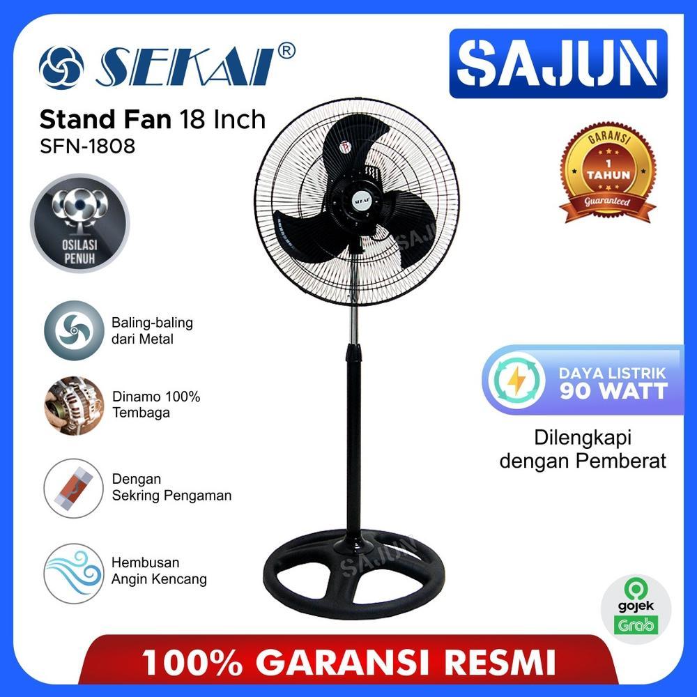 SEKAI Metal Stand Fan SFN1808 Kipas Angin 18 Inch SFN 1808