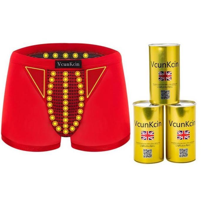 Celana Dalam Jumbo Vakoou Asli Magnetik Pria Pembesar - Merah