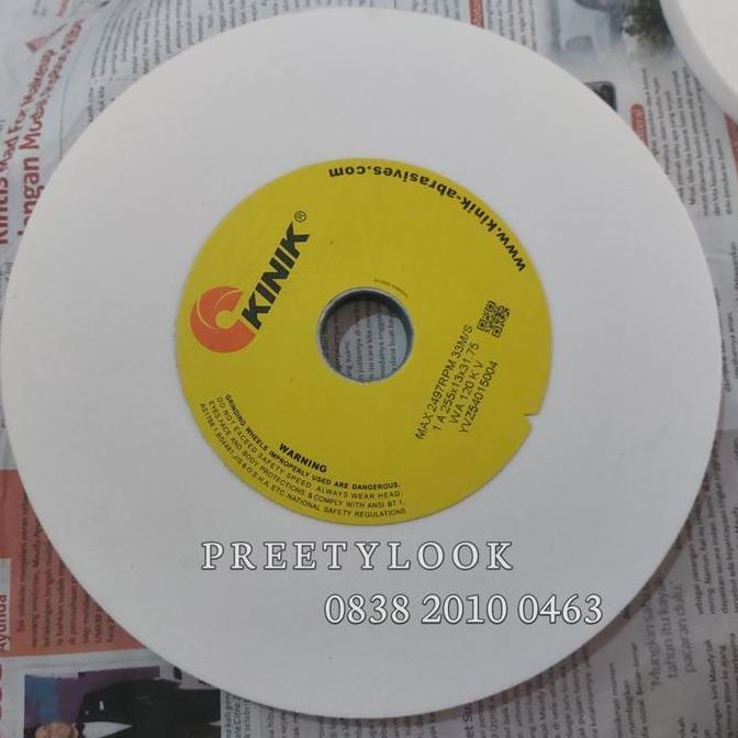 KINIK Gerinda Lurus 205 x13 x 31.75 mm Batu Gerinda KINIK WA 100 KV 1A