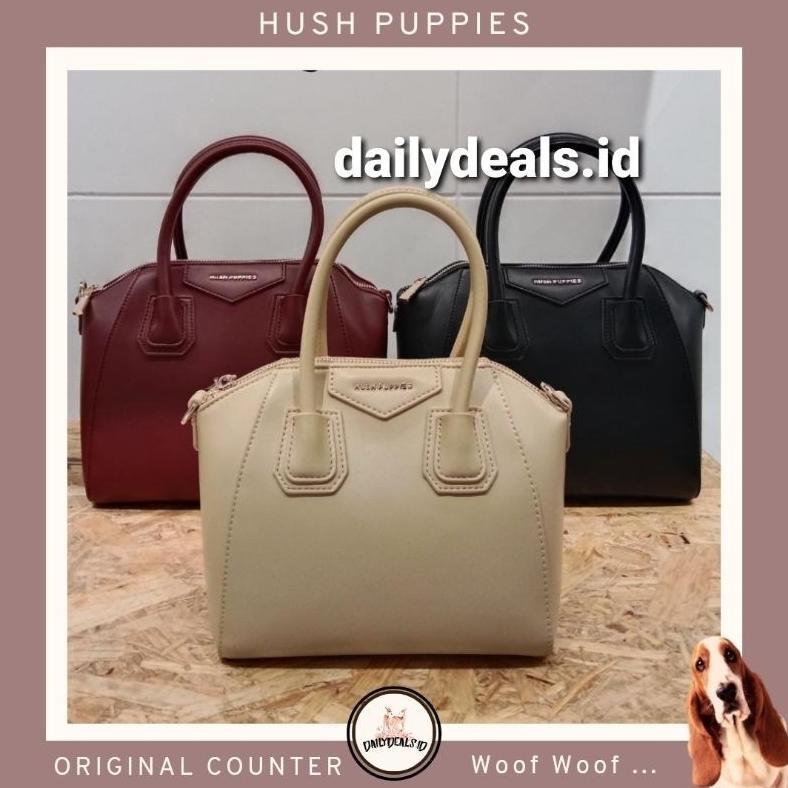 [size L] NANI SATCHEL JASTIP HUSH PUPPIES ORIGINAL COUNTER READY TOP HANDLE TAS BAG WANITA