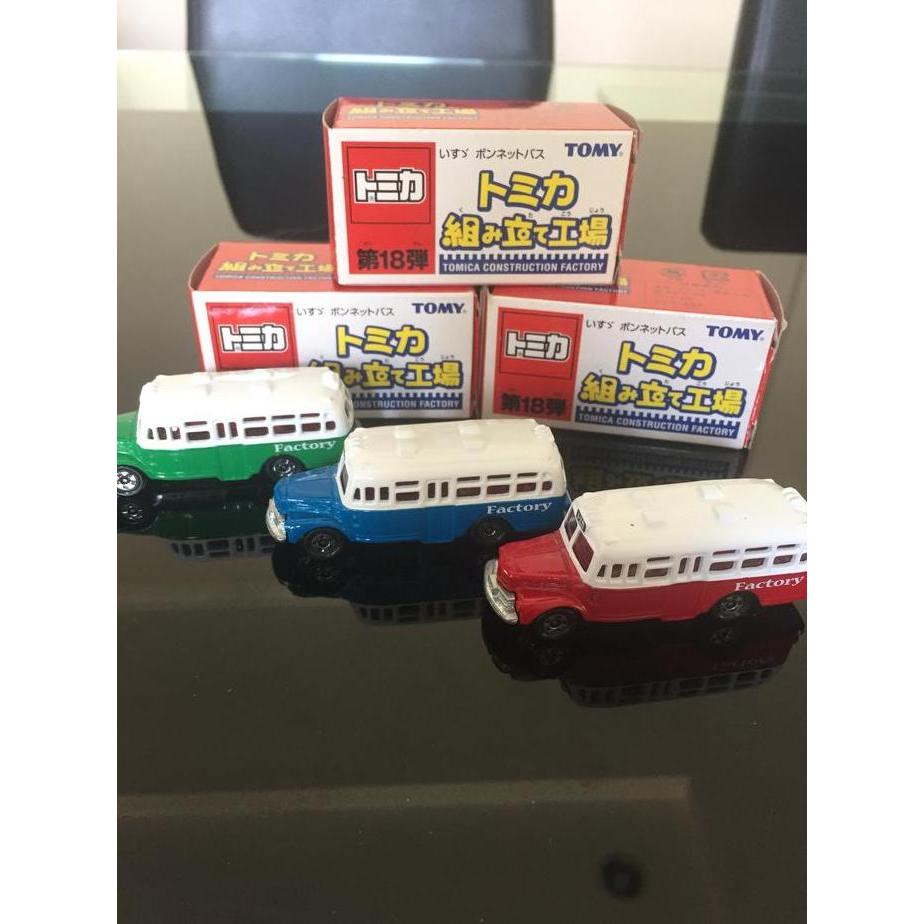 Tomica isuzu bus bonnet factory 3 pieces