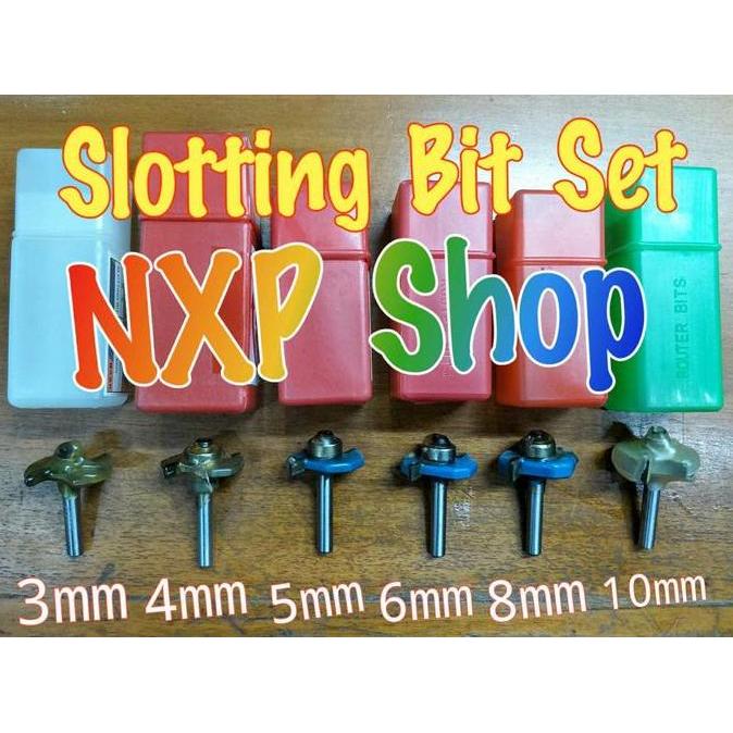 Slotting bit set / router bits set / mata router set / profil kayu set