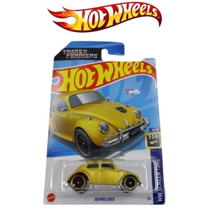 Hot Wheels Volkswagen VW Beetle Bumblebee Transformers Optimus Gold