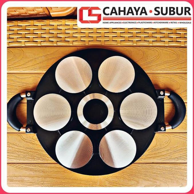 Cetakan Kue Martabak Mini Q2 7 Lubang Cake Pan Kue Lumpur Anti Lengket Kitchenware