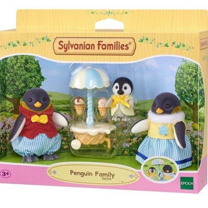 Mainan Boneka Sylvanian Penguin Family Doll 3 Figure