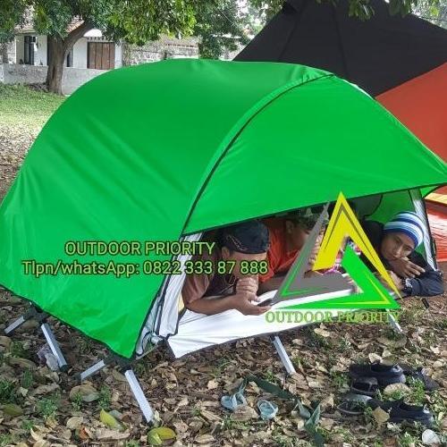 Tenda Velbed Double Polos Fullset,Kap 2-3 P Camping Hujan Outdoor Kualitas Terbaik Harga Termurah
