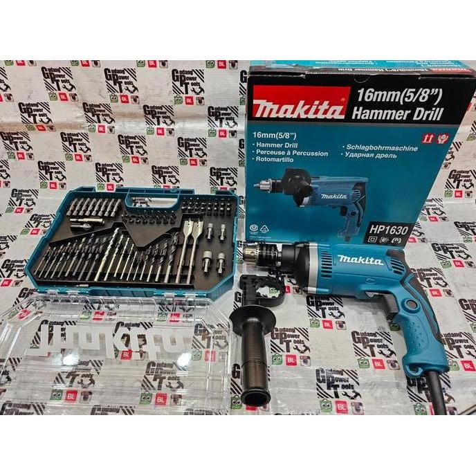 Paket Mata Bor 70pc Mesin Bor Besi Beton Tembok Tangan Makita HP1630