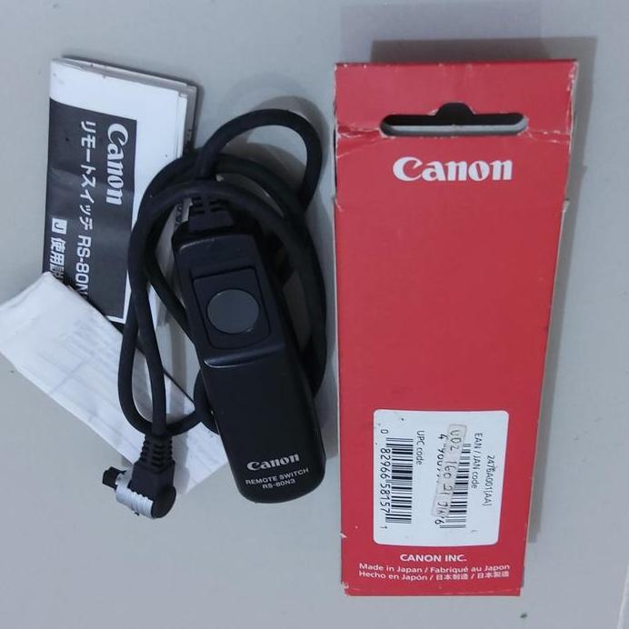 Canon Rs 80N3 Remote Switch For Eos 1D 1Ds Ii Iii Iv 5D 7D 60D 50D 40D Second