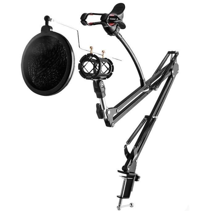 Taffstudio NB-35 Set Stand Microphone Holder 360 Degree for Recording HAP