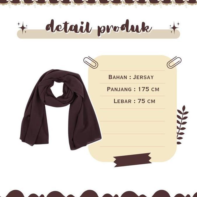 Outfit Pantai Wanita One Set Hijab Pashmina Ceruty & Cardigan Outer Jaring & Rok Susun Coklat 24A Te