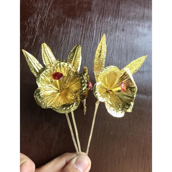 Wes-24 Cucuk Emas Bali Bunga Mawar Emas Bali Imitasi Wes-24