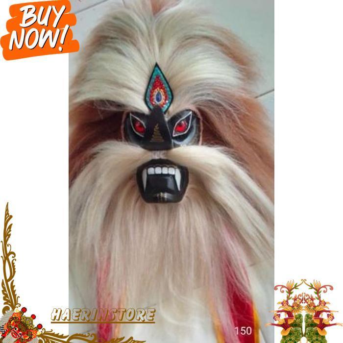 Topeng Bujang Ganong Topeng Ganongan Ponorogo Topeng  Hitam [Br 1111]