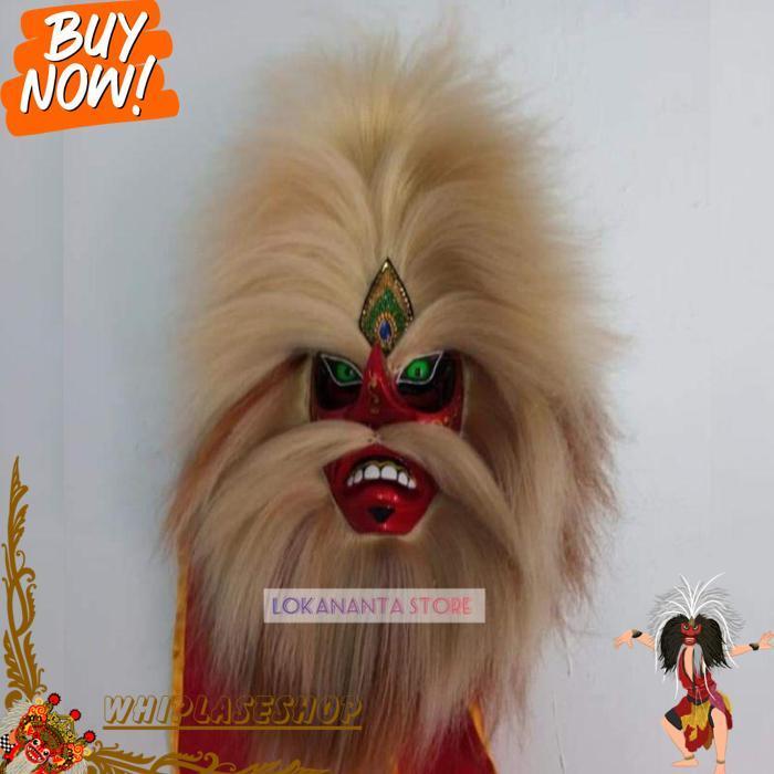 Topeng Ganongan Topeng Bujang Ganong Ponorogo Jambul Tinggi [Br 1111]