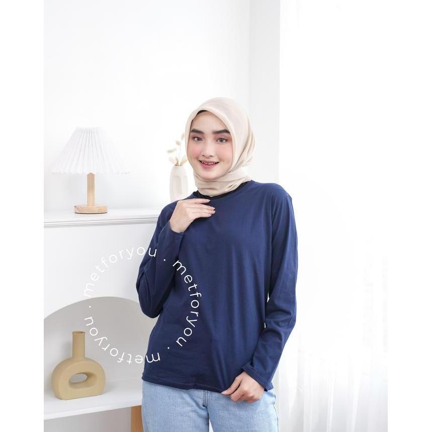 METFORYOU KAOS POLOS LENGAN PANJANG OVERSIZE LONGSLEEVE HIJAB | LENGAN PANJANG HIJAB