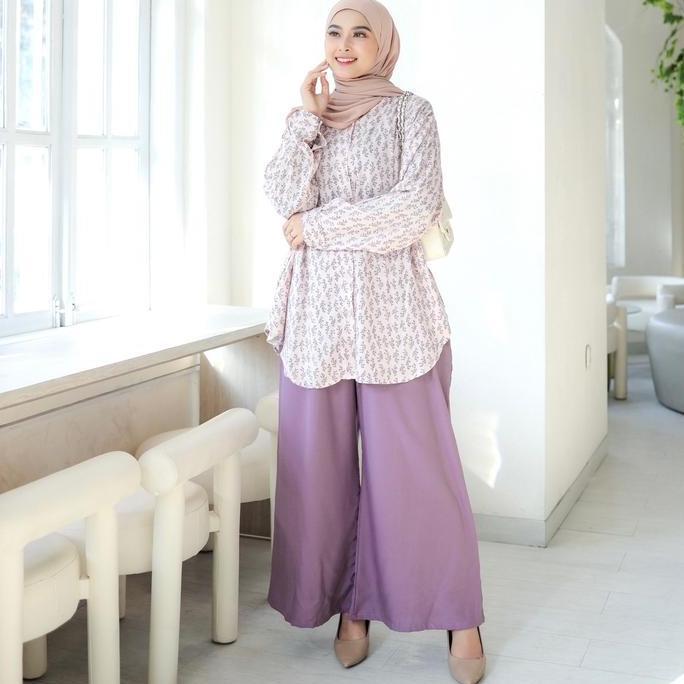 Setelan Motif Jumbo Oneset Bigsize LD 140 Bahan Rayon Premium Adem Jatuh