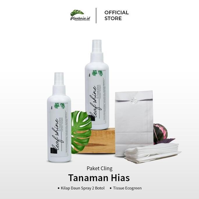 Promo Kilap Daun Leafshine Semprot + Tissue Ajaib-PAKET CLING TANAMAN COD