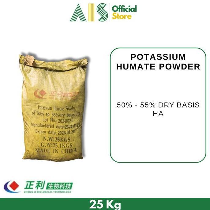 Promo Pupuk Potassium Humate Powder / Kalium Humate Powder 25Kg COD