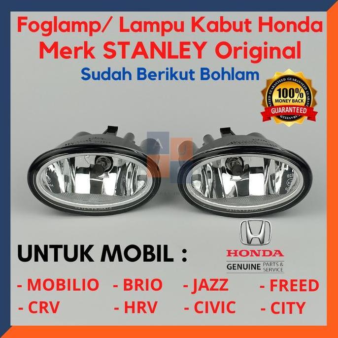 TERBARU - Foglamp Mobilio/ Lampu Kabut Honda Brio/ Foglamp Honda ORI STANLEY