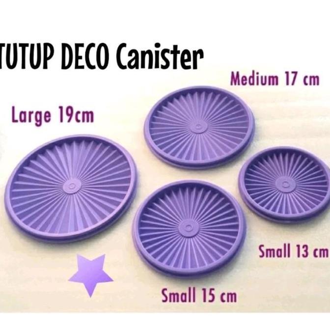 tutup deco canister tupperware