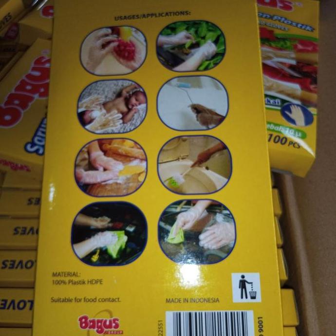bagus sarung tangan plastik