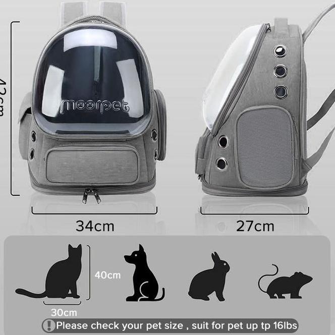 Tas Kucing M56 Pet Cargo Kucing Besar Tas Ransel Ransel Kucing Aksess Kucing