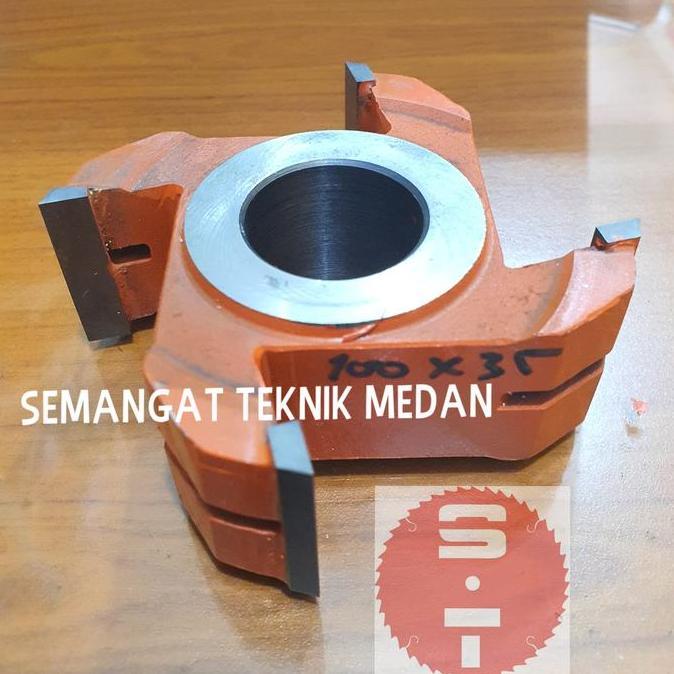 35mm MATA PISAU PROFIL SKONING SPONING SPINDLE KAYU 100mm x 35mm 3,5cm