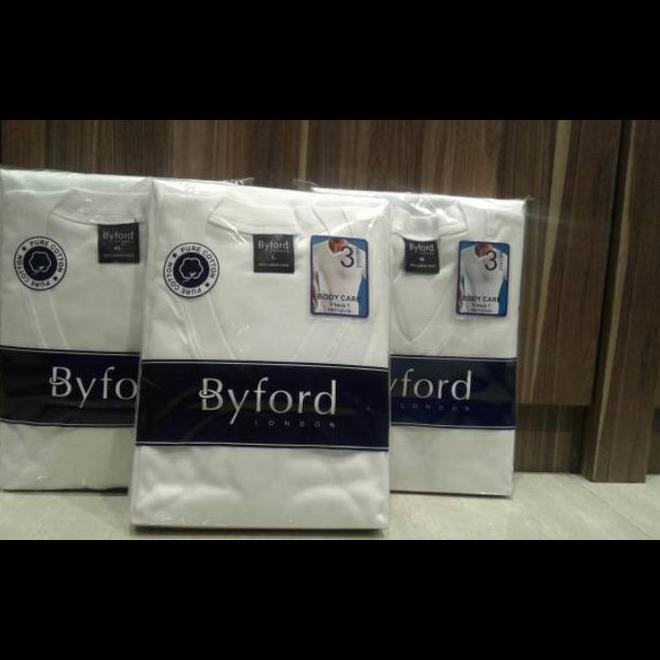 Kaos Dalam Pria Byford Isi 3 Pcs Original